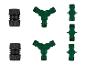 Raccords de tuyaux Parkside : couplers, joints en T.
