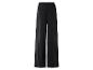 Pantalon large noir à taille haute.