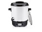 Une cocotte vapeur SilverCrest blanche avec une grille.