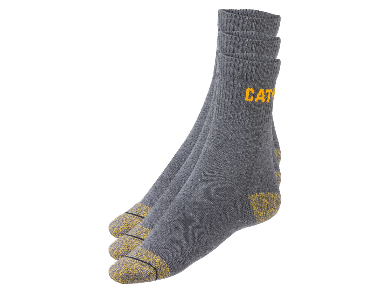 Caterpillar Lot de 3 paires de chaussettes de travail homme (anthracite, 39-42)