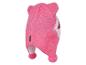 Bonnet rose pour enfants avec oreilles et pompons