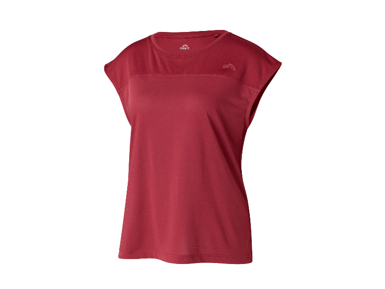 T-shirt de sport rouge CRIVIT pour femme.