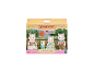 Ensemble de jouets Sylvanian Families Famille de chats Latte avec quatre chats et accessoires.