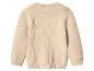 Pull en tricot beige, vue de dos