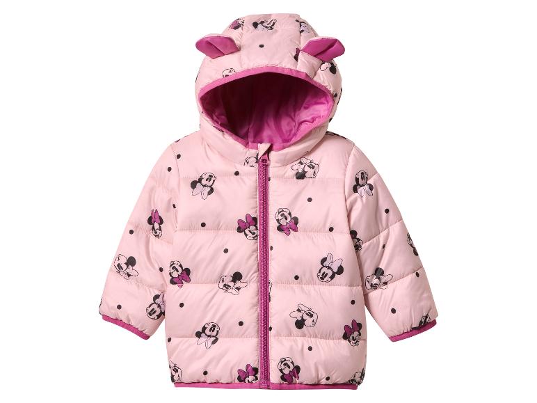 Veste enfant rose Minnie Mouse avec oreilles roses sur la capuche