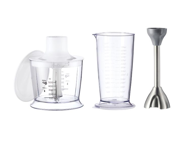 Ensemble mixeur plongeant avec hachoir et verre doseur