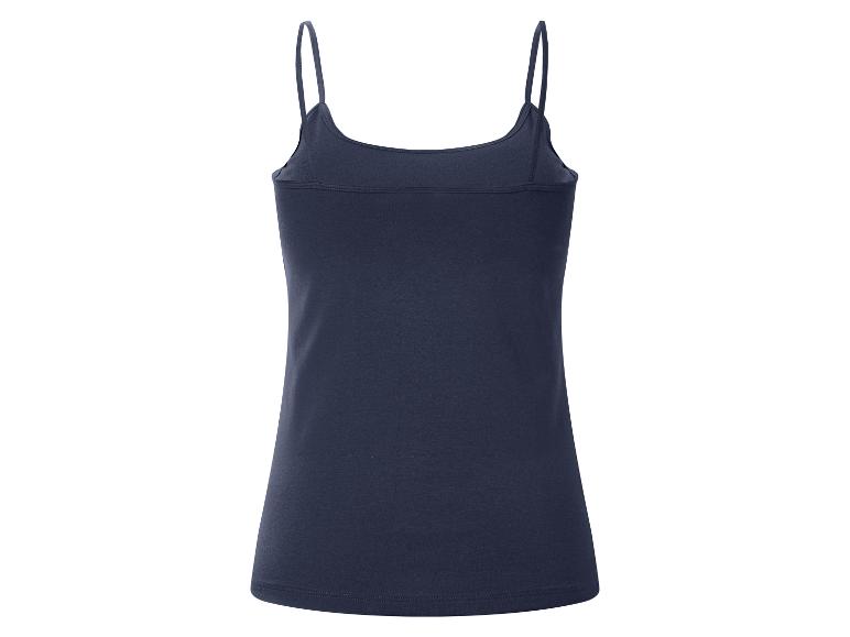 Débardeur bleu foncé à fines bretelles, vue arrière