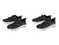 Chaussures de course CRIVIT pour hommes en noir-bleu et noir-vert avec accents orange