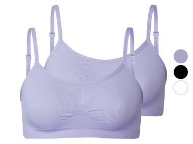 esmara® Lot de 2 brassières seamless femme