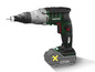 Un tournevis Parkside vert avec une batterie X20V Team.