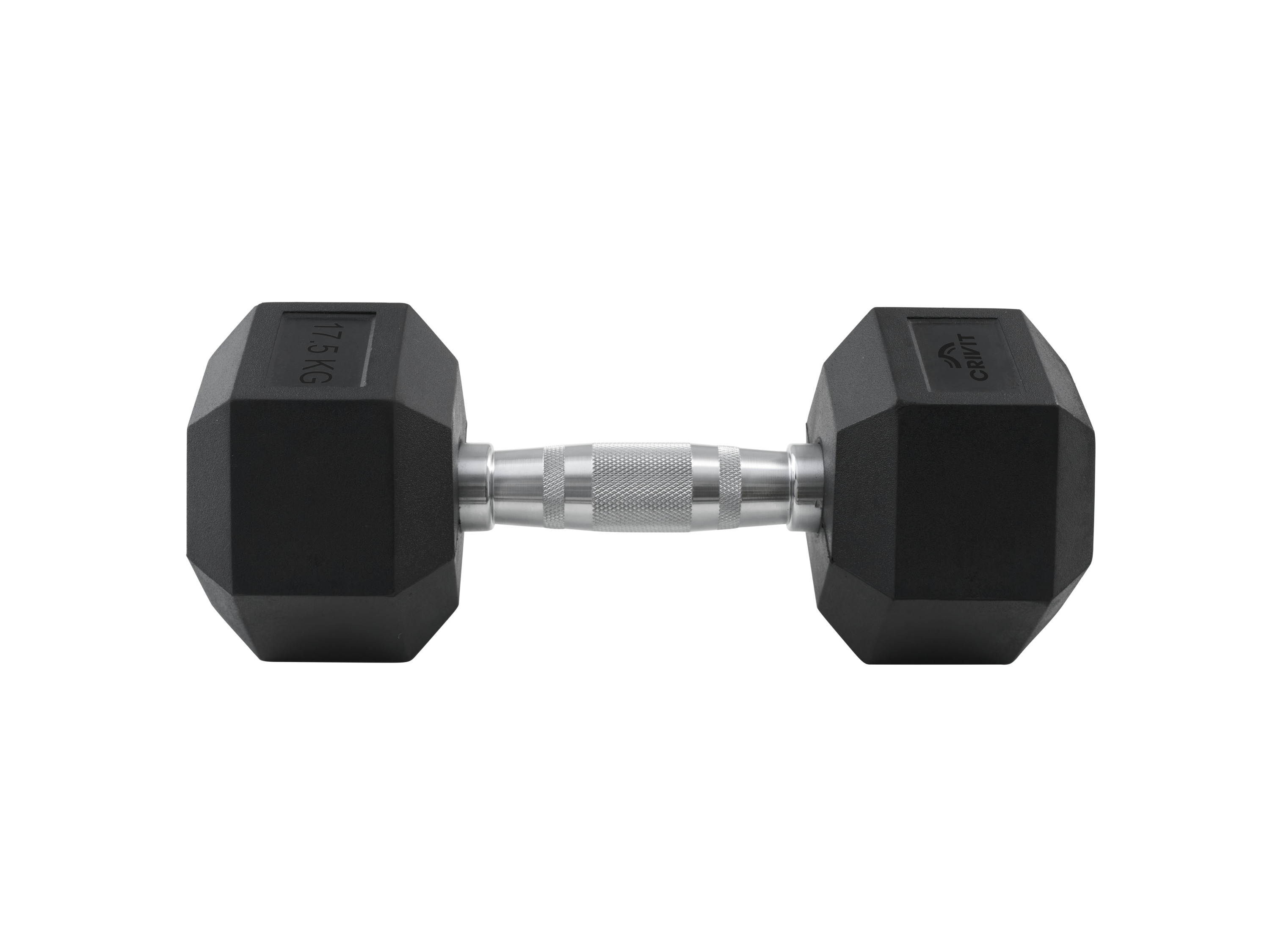 CRIVIT Haltère court hexagonal, 17,5 kg