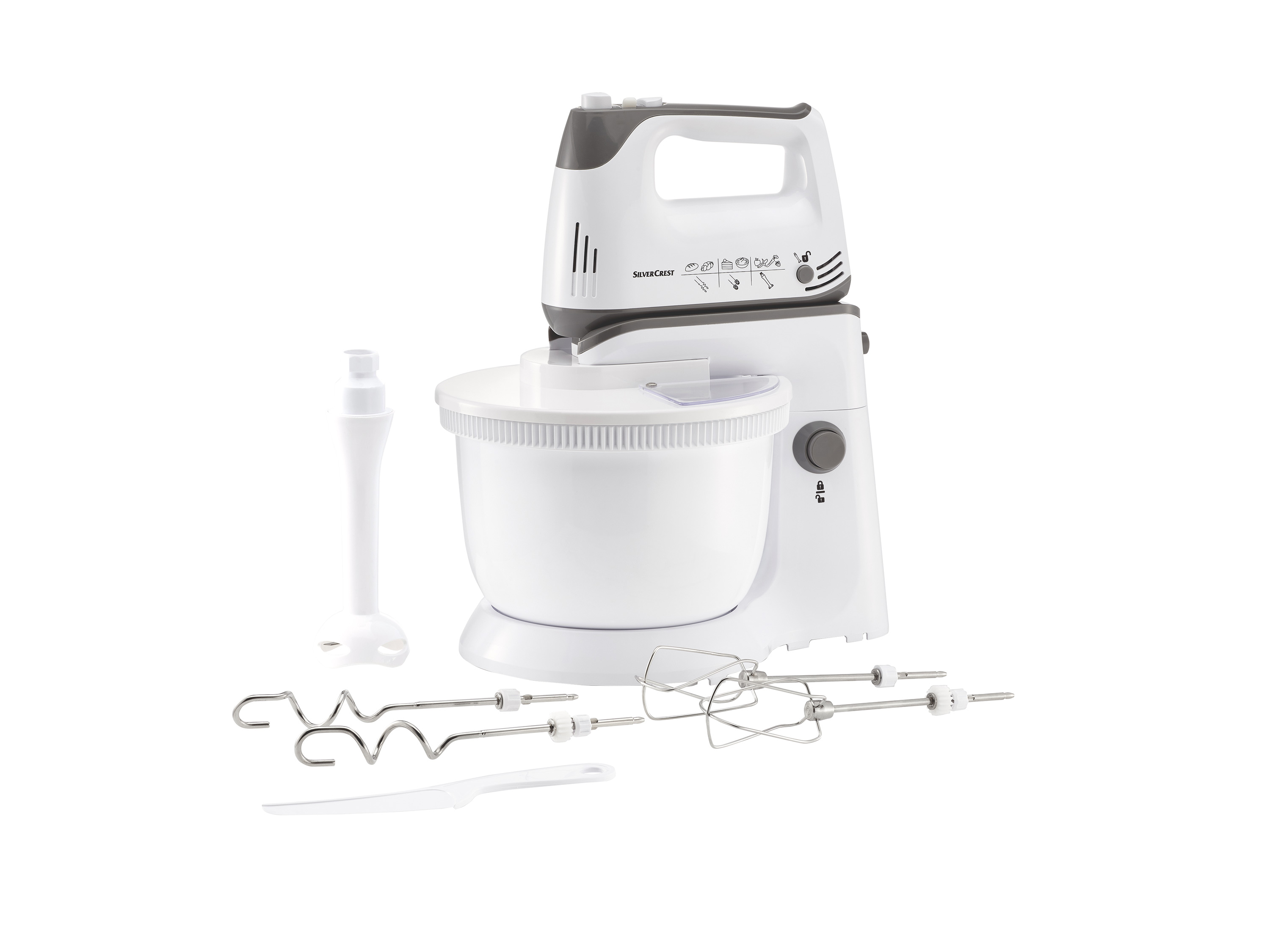 SILVERCREST® KITCHEN TOOLS Batteur avec accessoires SHMS 300 D2, 300 W