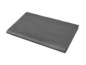 Un tapis de yoga gris foncé pour le fitness.
