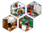 Ensemble LEGO Minecraft avec une maison, un lama et une figurine.