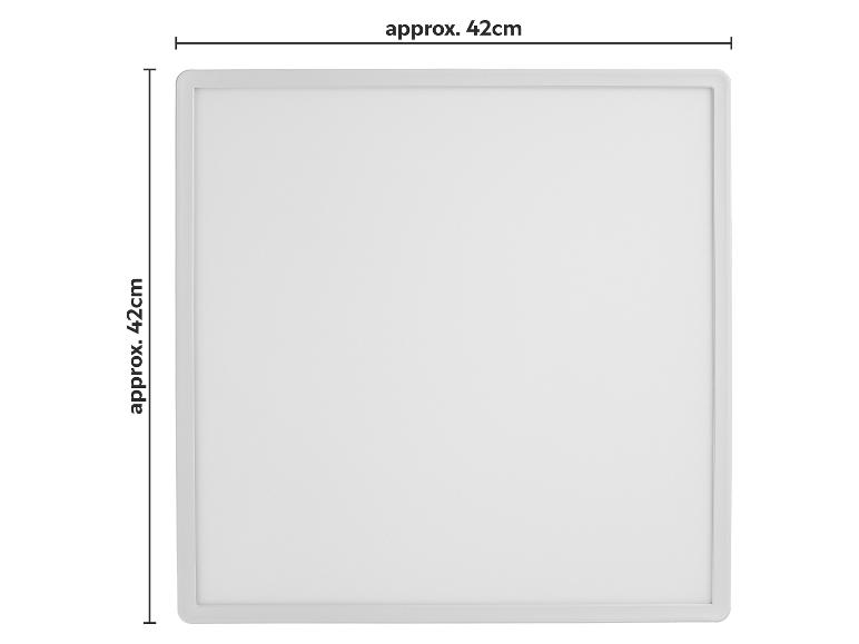 Panneau LED carré blanc, environ 42 cm x 42 cm