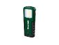 Une lampe de travail Parkside verte avec une ampoule LED.