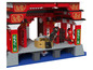 Temple Lego Ninjago avec des figurines de ninjas et une zone d'eau.