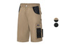 Short de travail beige avec des détails noirs et le logo Parkside.
