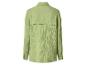 Chemise verte en mousseline à manches longues avec col et poignets boutonnés, vue de dos.