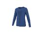 Maillot de sport bleu à manches longues avec motifs texturés