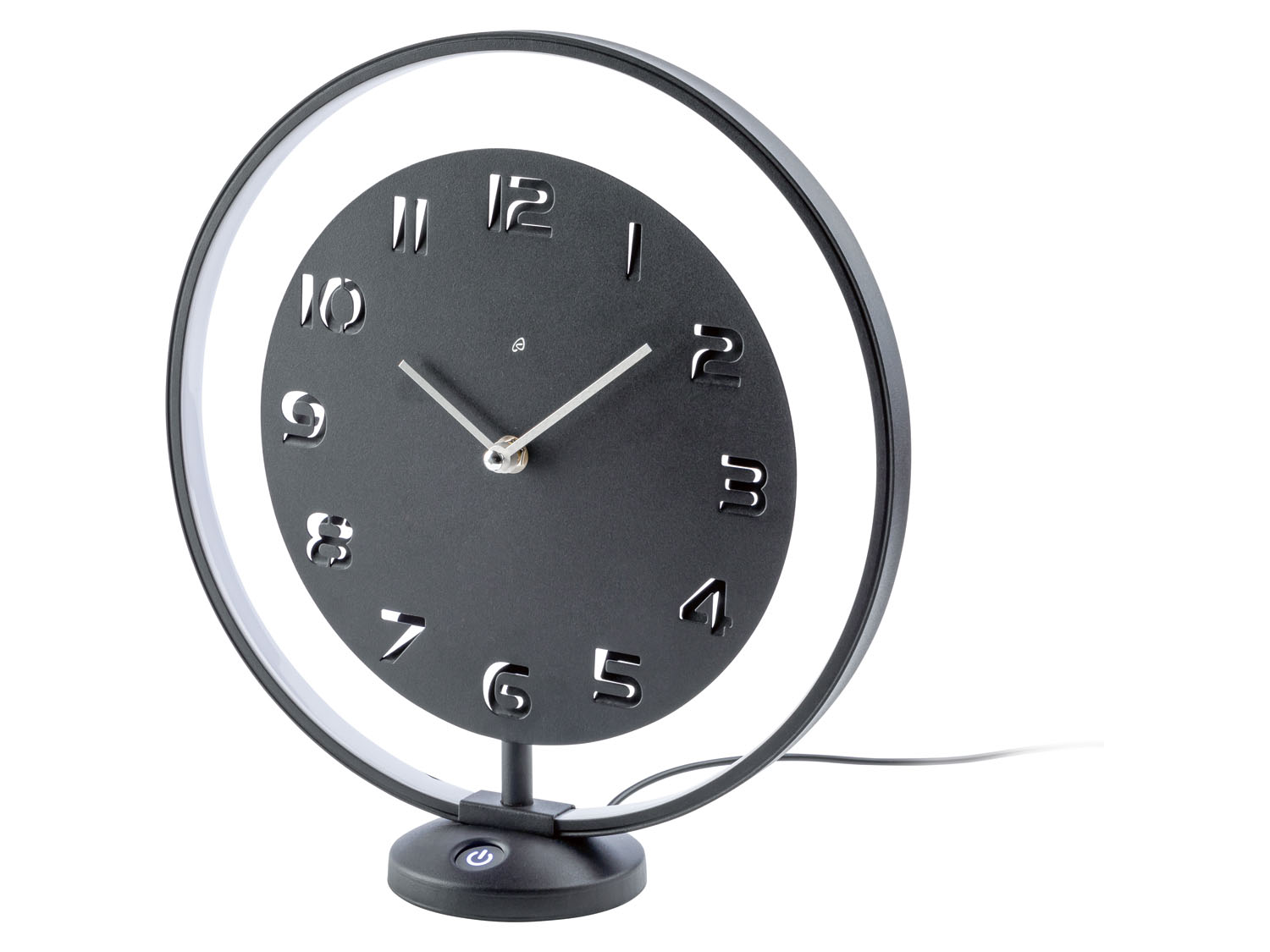 AURIOL® Horloge de table, avec anneau lumineux LED