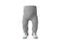 Collant bébé gris avec motif ours polaire sur les pieds