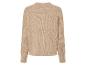 Pull en maille beige à manches longues