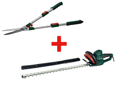 PARKSIDE® Taille-haies électrique + Taille-haies télescopique