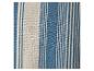 Tissu rayé bleu et beige clair.