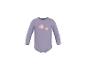 Body bébé à manches longues lilas avec motif de fleurs souriantes