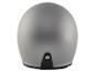Casque de moto gris, vue arrière