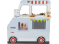Camion-restaurant en bois pour enfants avec nourriture factice et accessoires