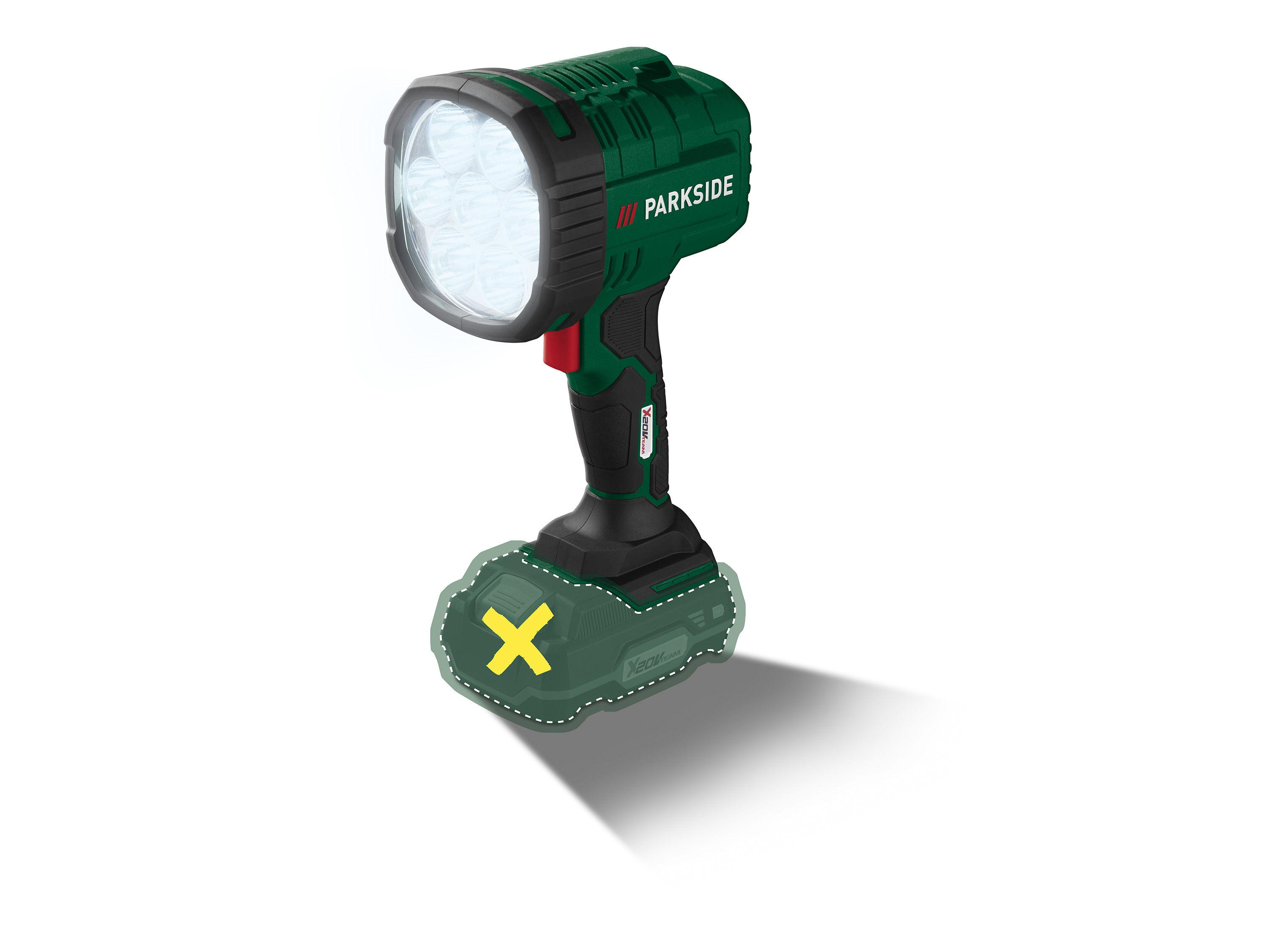 PARKSIDE® Lampe torche LED sans fil HLA 20-Li A1, 20 V