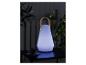 Lampe portable à LED design, style moderne, avec anse en cuir.