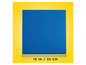 Une plaque de base LEGO bleue de 10 pouces / 25 cm.