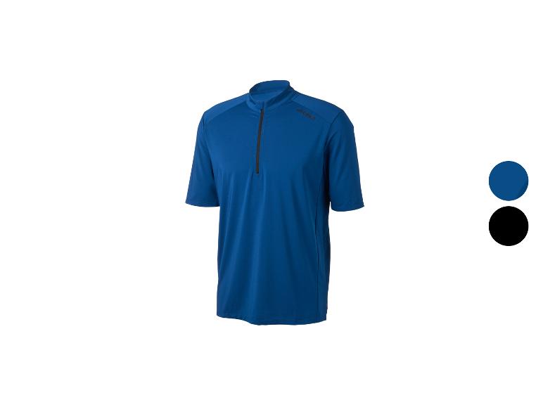 Maillot de cyclisme Crivit pour homme en bleu avec fermeture éclair et logo Crivit.