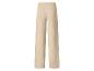 Pantalon large côtelé beige