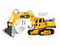 Jouet pelleteuse Jamara jaune avec rotation à 660° et pelle mobile.