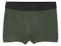 Boxers verts pour garçon avec ceinture noire.
