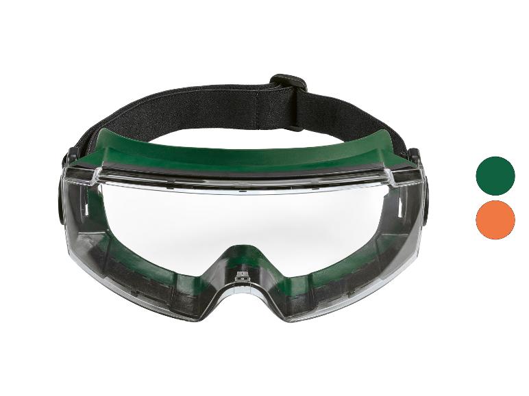 Lunettes de protection avec verres transparents et monture vert foncé