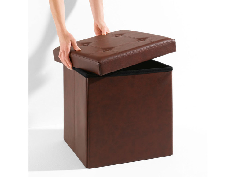 Aller en mode plein écran : LIVARNO home Pouf pliable avec coffre de rangement San Diego - Image 7