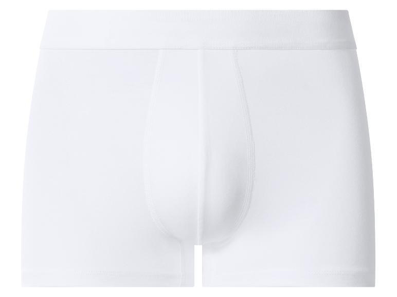 Caleçon boxer blanc pour homme avec ceinture élastique.