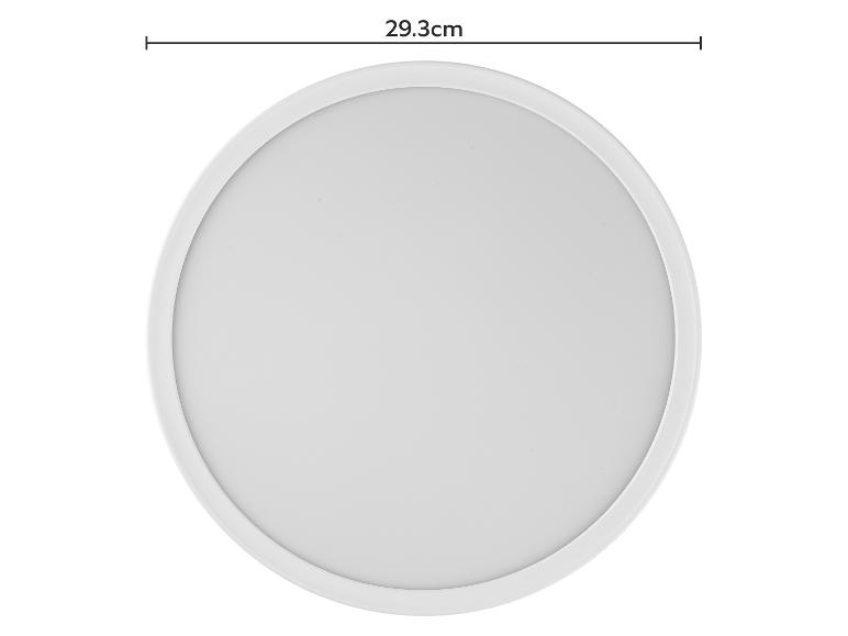 Plafonnier rond blanc d'un diamètre de 29,3 cm