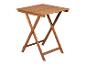 Une table en bois pliante.