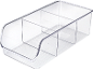 Organisateur de réfrigérateur transparent à six compartiments