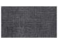 Tapis gris avec un motif géométrique de labyrinthe