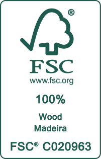 Sceau de certification pour 100% bois, code C020963.