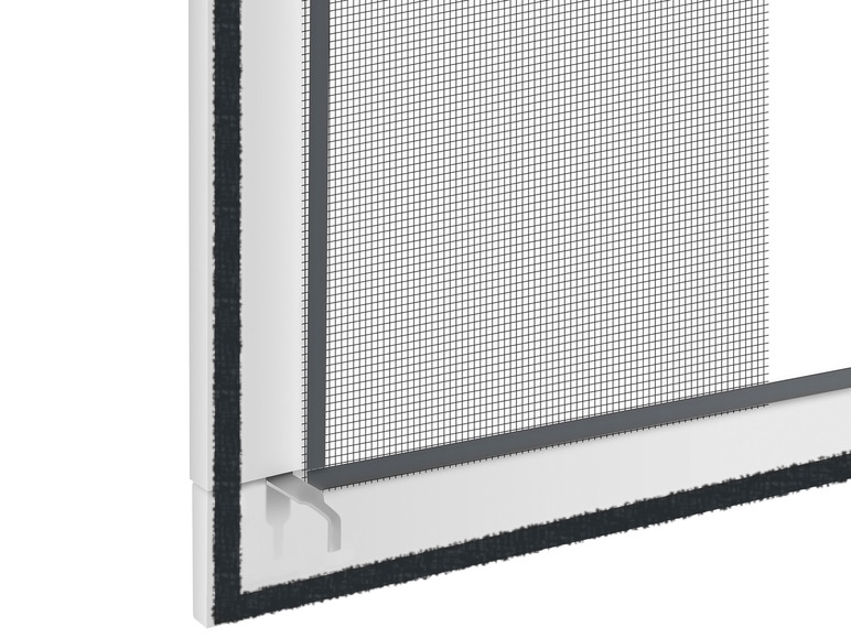 Aller en mode plein écran : LIVARNO home Moustiquaire de fenêtre en aluminium, 100 x 120 cm - Image 4