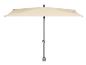 Parasol de jardin rectangulaire beige avec mât central