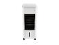 Ventilateur et refroidisseur d'air blanc sur roulettes.